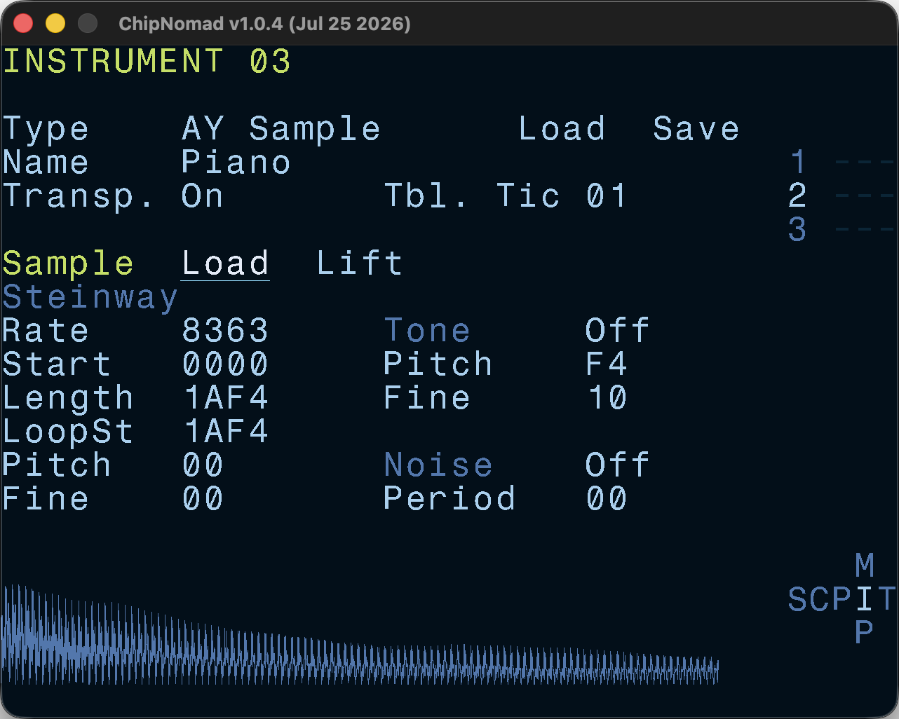 AY Sample Instrument